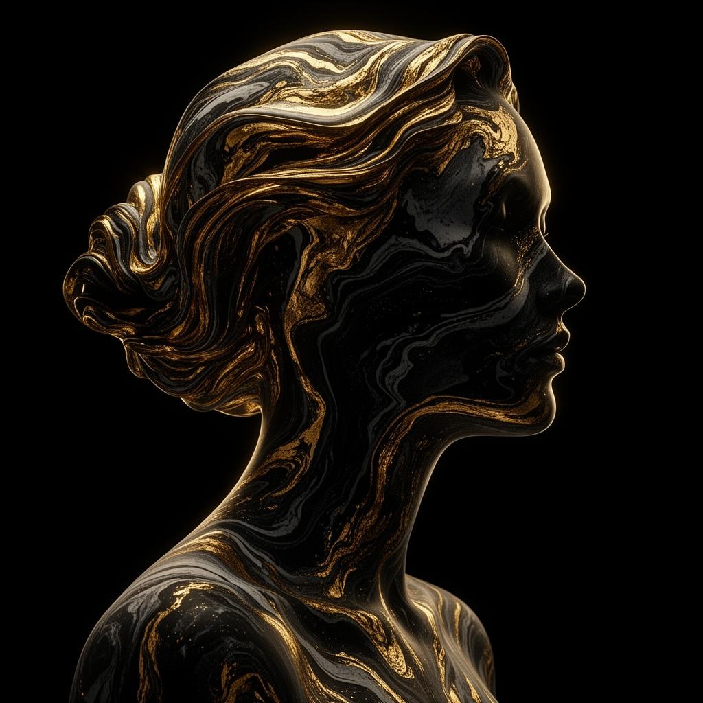 Golden AI-generated art